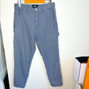 STUSSY - Pin stripe carpenter pants